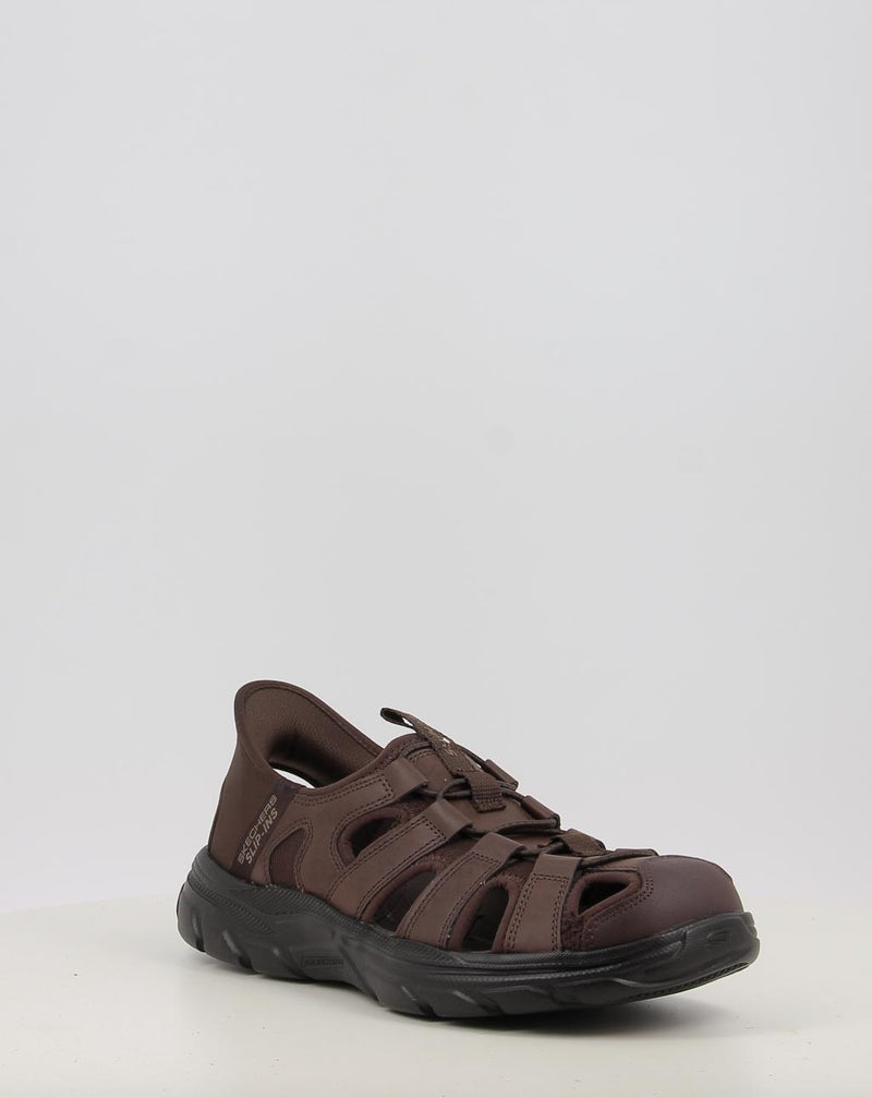 Sandali SKECHERS SLIP-INS: REVOLTED - VARTAN 205182 marrone
