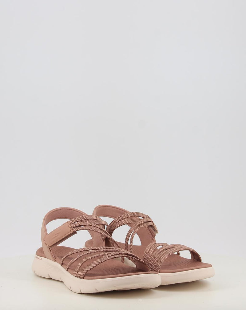 Sandali SKECHERS GO WALK FLEX SANDAL - EMMA 141473 marrone