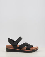 Sandali SKECHERS LIFTED COMFORT 163252 nero