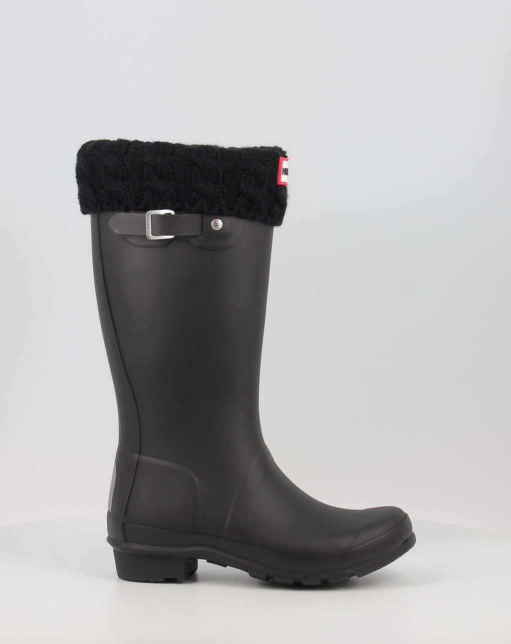 Calcetines HUNTER KIDS 6 STITCH CABLE negro
