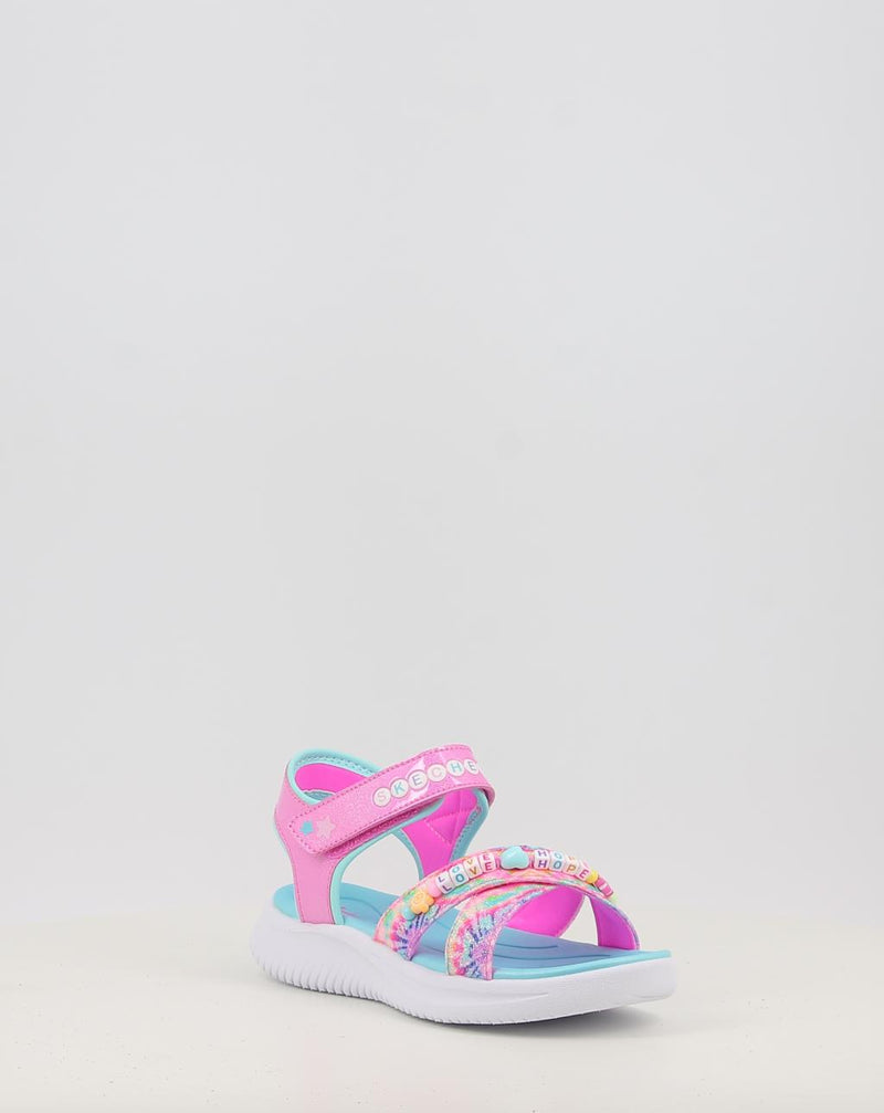 Sandali SKECHERS JUMPSTERS SANDAL - TIE DYE BFFS 303045L rosa