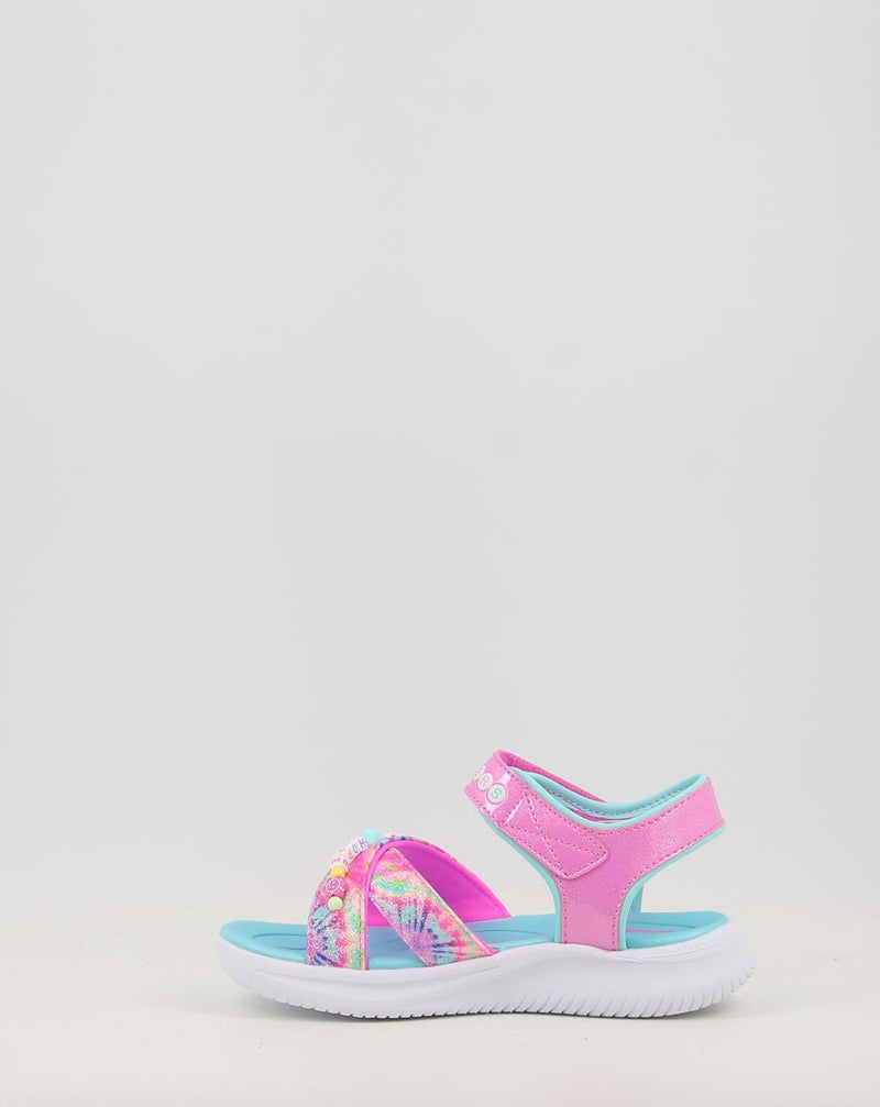 Sandali SKECHERS JUMPSTERS SANDAL - TIE DYE BFFS 303045L rosa