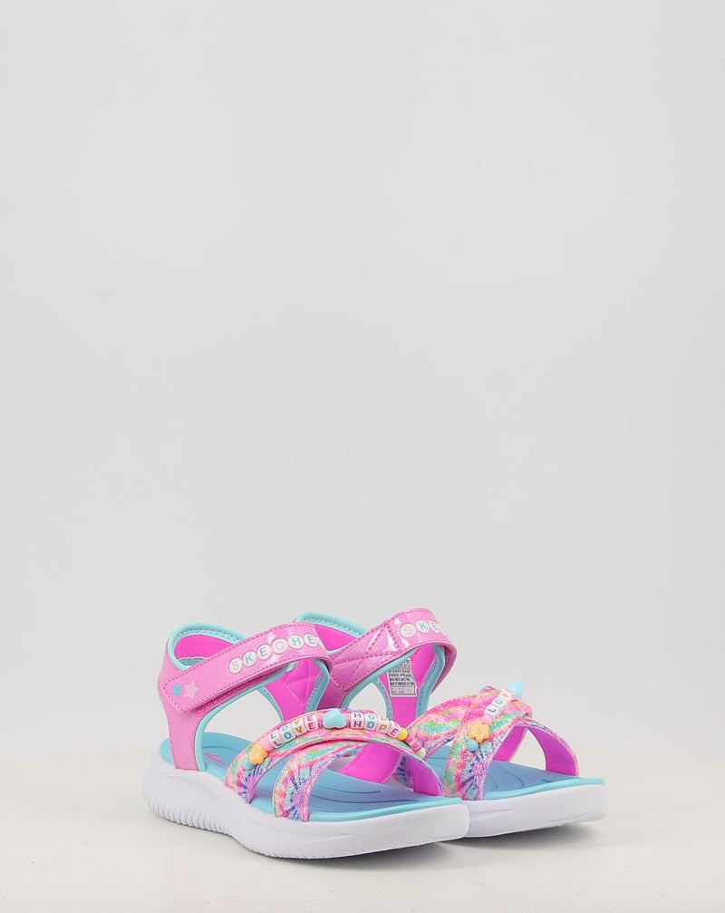 Sandali SKECHERS JUMPSTERS SANDAL - TIE DYE BFFS 303045L rosa