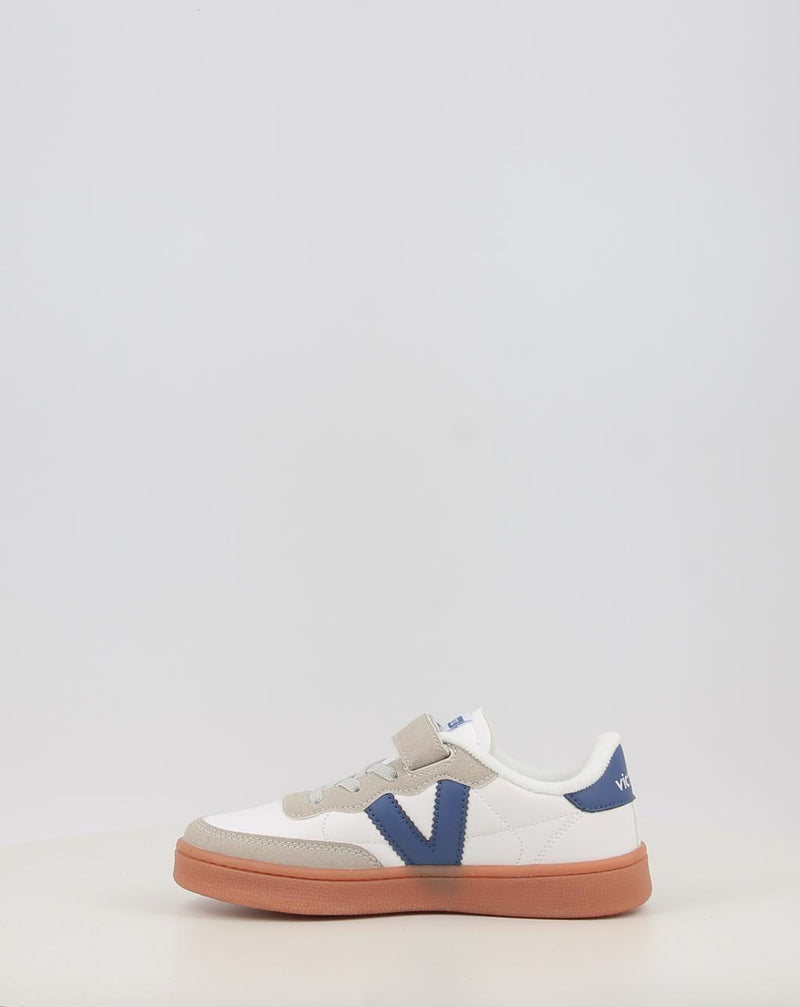 Sneakers VICTORIA OSLO EFECTO PIEL & COLOR 1256102 bianco