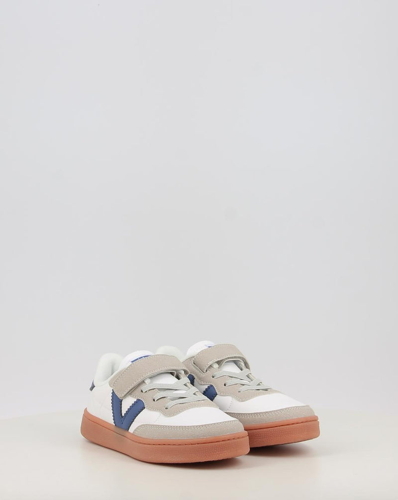 Sneakers VICTORIA OSLO EFECTO PIEL & COLOR 1256102 bianco
