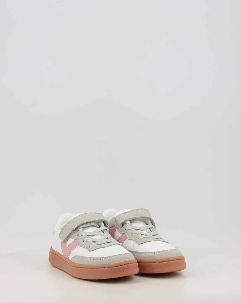 Sneakers VICTORIA OSLO EFECTO PIEL & COLOR 1256102 bianco