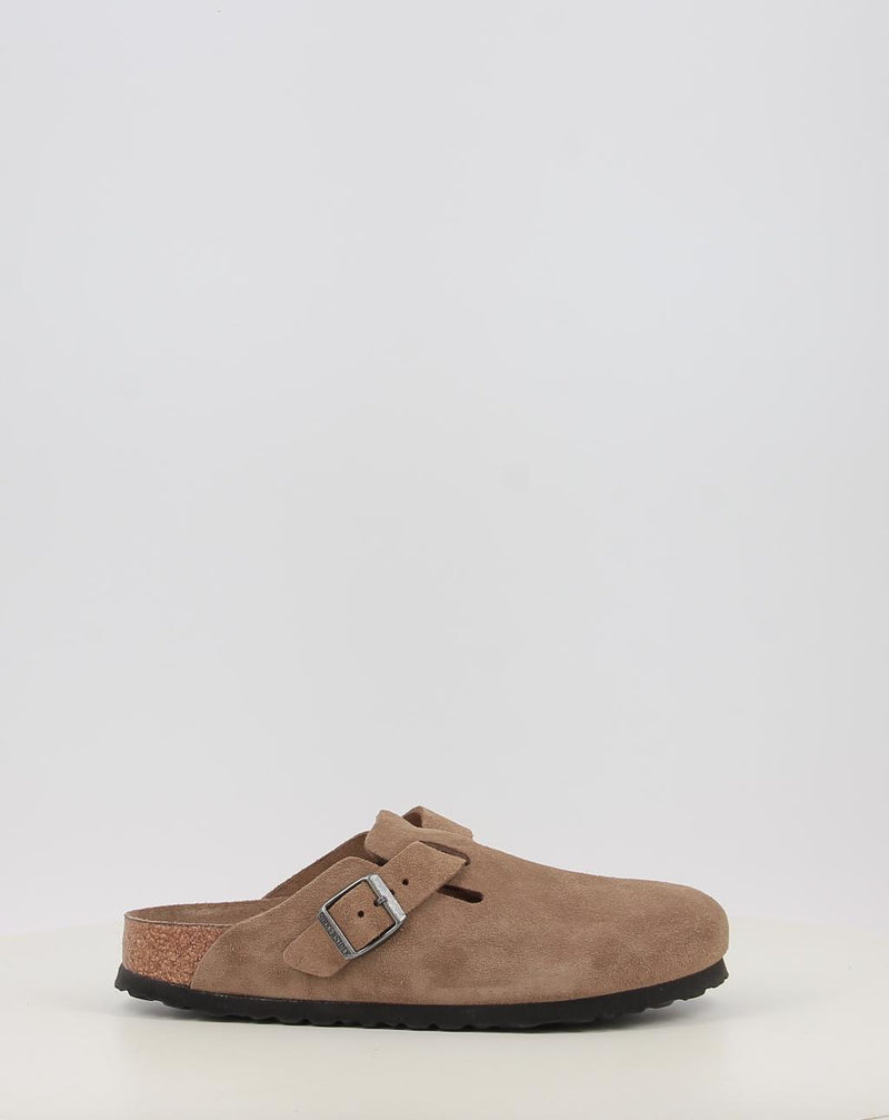 Zoccoli BIRKENSTOCK BOSTON SFB LEVE DARK TEA TONAL FB pelle