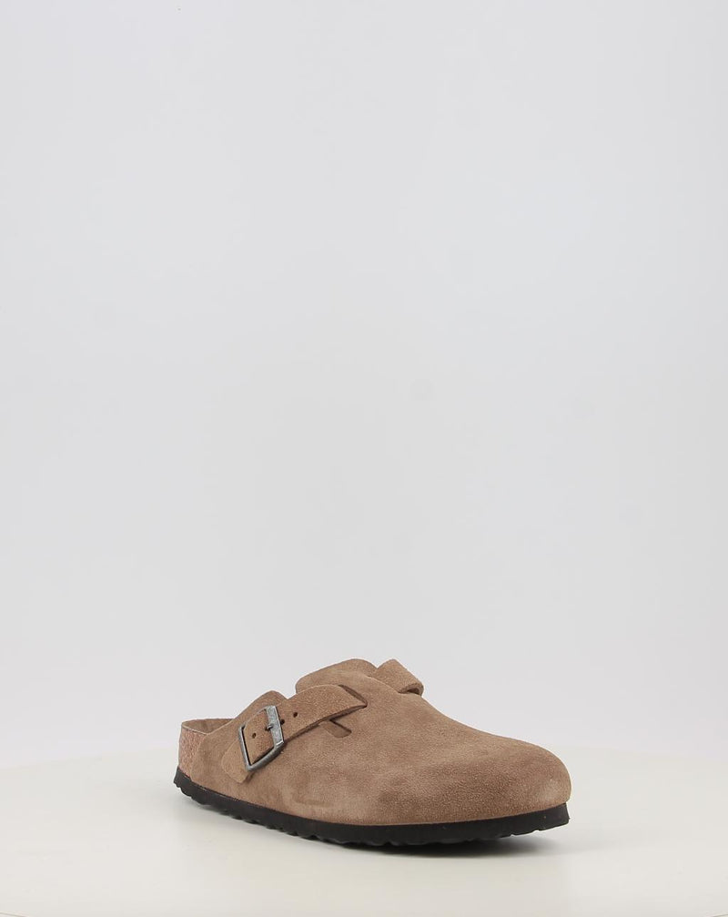 Zoccoli BIRKENSTOCK BOSTON SFB LEVE DARK TEA TONAL FB pelle