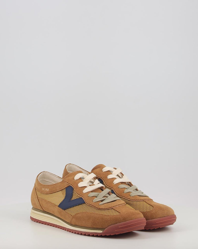 Sneaker VICTORIA SATURNO & REJILLA MULTICOLOR 1158106 cuoio